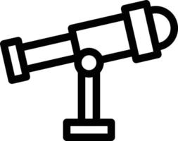 illustrazione vettoriale del telescopio su uno sfondo. simboli di qualità premium. icone vettoriali per il concetto e la progettazione grafica.