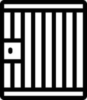 illustrazione vettoriale della prigione su uno sfondo. simboli di qualità premium. icone vettoriali per il concetto e la progettazione grafica.