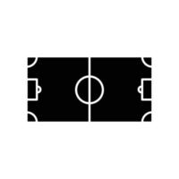 vettore icona campo di calcio. sport, calcio. stile icona solida. design semplice modificabile. design semplice illustrazione