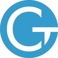 lettera gt logo vettore