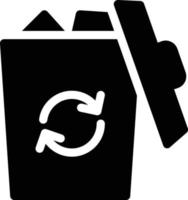 illustrazione vettoriale del bidone della spazzatura su uno sfondo. simboli di qualità premium. icone vettoriali per il concetto e la progettazione grafica.