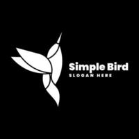 logo uccello semplice logo vettore