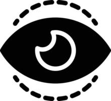illustrazione vettoriale di scansione dell'occhio su uno sfondo. simboli di qualità premium. icone vettoriali per il concetto e la progettazione grafica.
