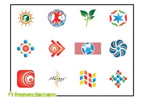 Logo Set astratto vettore