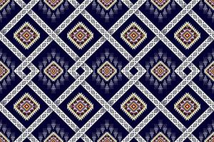 disegno etnico senza cuciture ikat. tappeto in tessuto azteco ornamenti mandala decorazioni tessili carta da parati. tribale boho nativo etnico turchia ricamo tradizionale sfondo vettoriale