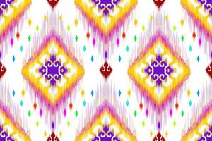 ikat disegno geometrico astratto etnico. Tappeto In Tessuto Azteco Mandala Ornamento Etnico Chevron Decorazione Tessile Carta Da Parati. tribale boho nativo etnico turchia ricamo tradizionale vettore