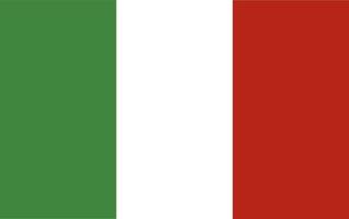 bandiera dell'italia.dimensione e colori della proporzione ufficiale. illustrazione vettoriale