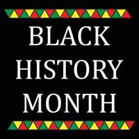 vettore icona del giorno della storia nera, modello di bandiera africana, poster di sfondo