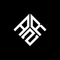 azr lettera logo design su sfondo nero. azr creative iniziali lettera logo concept. disegno della lettera azr. vettore