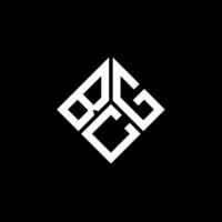 bcg lettera logo design su sfondo nero. bcg creative iniziali lettera logo concept. disegno della lettera bcg. vettore