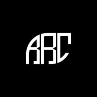 rrc lettera logo design su sfondo nero. rrc creative iniziali lettera logo concept. disegno della lettera RRC. vettore