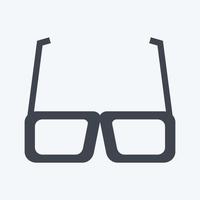 occhiali icona. adatto per il simbolo del partito vettore