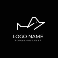 logo creativo del cane vettore