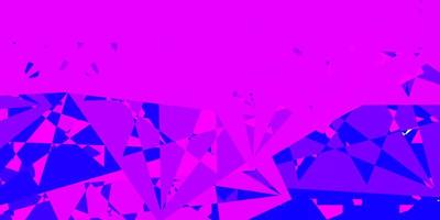 sfondo vettoriale viola chiaro, rosa con forme poligonali.