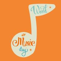 giornata mondiale della musica vettore