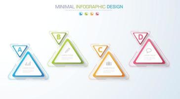 modello di infografica aziendale con icona, illustrazione del design vettoriale