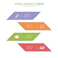 modello di infografica aziendale con icona, illustrazione del design vettoriale