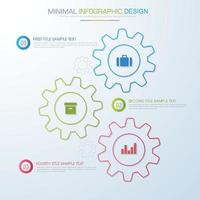 modello di infografica aziendale con icona, illustrazione del design vettoriale