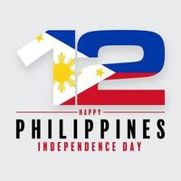 festa dell'indipendenza delle filippine vettore