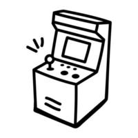un'icona disegnata a mano di un videogioco vettore