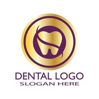 illustrazione vettoriale del modello di logo dentale