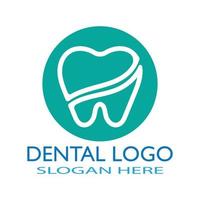 illustrazione vettoriale del modello di logo dentale