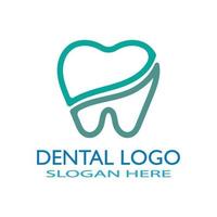 illustrazione vettoriale del modello di logo dentale