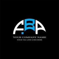 fbp lettera logo design creativo con grafica vettoriale