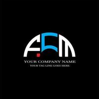 fcm lettera logo design creativo con grafica vettoriale