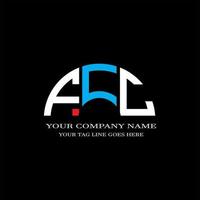 fcc lettera logo design creativo con grafica vettoriale