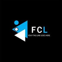 fcl lettera logo design creativo con grafica vettoriale