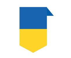 nastro ucraina emblema bandiera simbolo design nazionale europa vettore astratto illustrazione