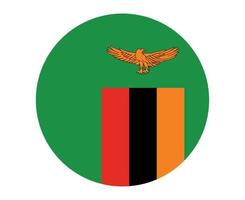 zambia bandiera nazionale africa emblema icona illustrazione vettoriale elemento di design astratto