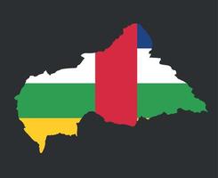 bandiera della repubblica centrafricana nazionale africa emblema mappa icona illustrazione vettoriale elemento di design astratto