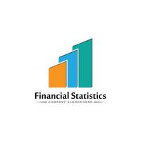 logo statistiche finanza marketing analisi delle tendenze aziendali vettore