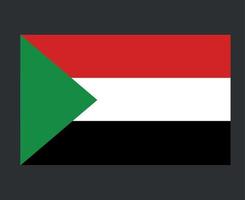 sudan bandiera nazionale africa emblema simbolo icona illustrazione vettoriale elemento di design astratto