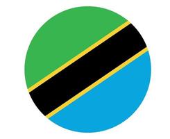 tanzania bandiera nazionale africa emblema icona illustrazione vettoriale elemento di design astratto