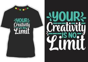 design t-shirt con citazioni motivazionali vettore
