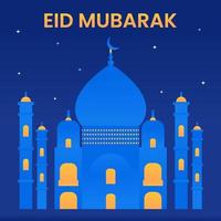 gradiente eid mubarak illustrazione vettore