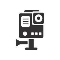 icone della fotocamera d'azione simbolo elementi vettoriali per il web infografico