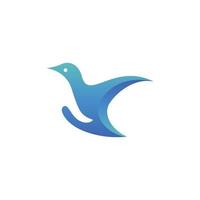 illustrazione del logo vettoriale della cura degli uccelli. perfetto per beneficenza, negozio di animali o compagnia di animali. stile sfumato colorato