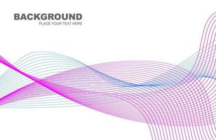 sfondo astratto con linee curve e cerchi vettore