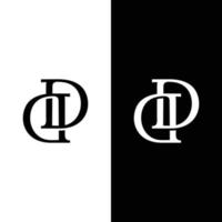 modello di progettazione del logo iniziale del monogramma della lettera d dd. adatto per la moda generale, gioielli, agente immobiliare, costruzione, società finanziaria, affari, negozio aziendale, abbigliamento, in semplice stile moderno, logo design. vettore