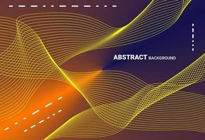 sfondo astratto con linee curve colorate luminose vettore