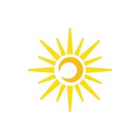 logo di illustrazione del sole vettore