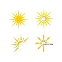 logo di illustrazione del sole vettore