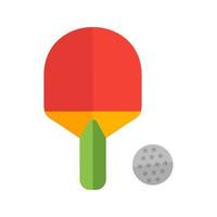 icona multicolore piatta da ping pong vettore