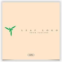 verde albero foglia logo premium elegante modello vettoriale eps 10