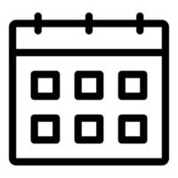 icona del calendario, icona dell'interfaccia utente vettore