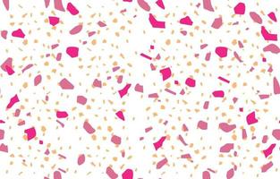 terrazzo bellissimo motivo rosa senza cuciture. elementi colorati mosaico di pietra struttura composita. piastrella decorativa. modello astratto moderno geometrico. fondo astratto senza cuciture di vettore. vettore